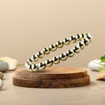 Golden pyrite Bracelet 8mm