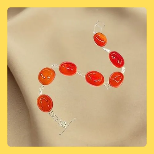Carnelian Chain Bracelet